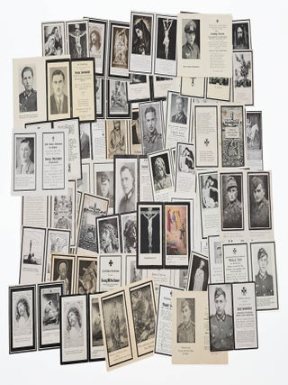 [WWII] GERMAN DEATH NOTICES (APPROXIMATELY 1500) A SIGNIFICANT COLLECTION & EPHEMERA