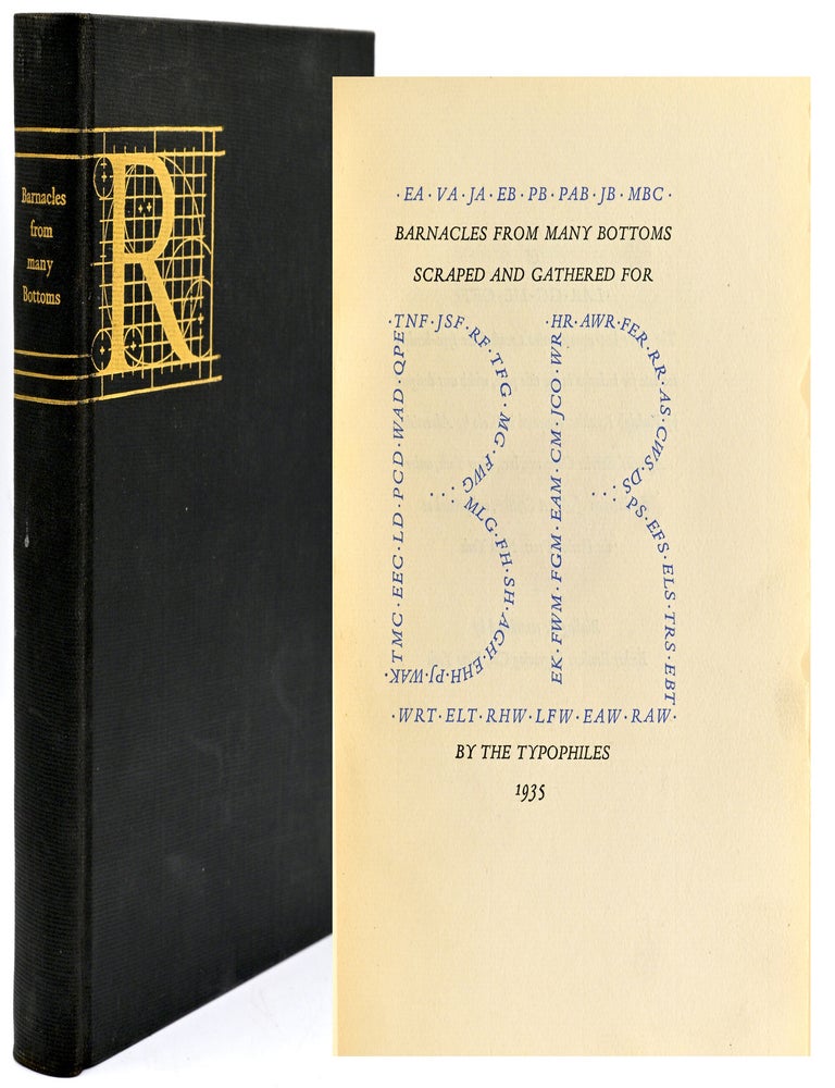 Item #300611 [SPECIAL PRESS] BARNACLES FROM MANY BOTTOMS. Paul Bennett.