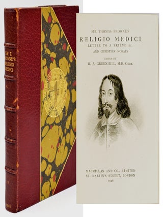 Item #300627 [PRIZE BINDING] SIR THOMAS BROWNE&rsquo;S RELIGIO MEDICI. LETTER TO A FRIEND &c....