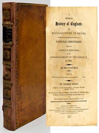 Item #300645 [HISTORY] A METRICAL HISTORY OF ENGLAND; OR, A RECOLLECTION, IN RHME, OF SOME OF THE...