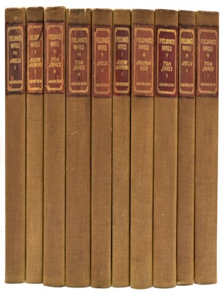 Item #300656 [LITERATURE] THE NOVELS OF HENRY FIELDING. LARGE-PAPER EDITION. Henry Fielding