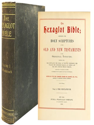 [RELIGION] THE HEXAGLOT BIBLE, FULL 6 VOLUME SET.