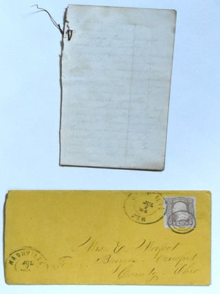 Item #300671 [CIVIL WAR LETTER] CHARLES MORFOOT, 101st OHIO INFANTRY, 1864. Corporal / 1st...