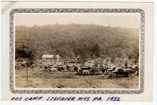 Item #300682 CIVIILIAN CONSERVATION CORP CAMP PHOTOGRAPH