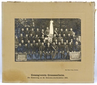 Item #300693 EARLY 20TH CENTURY GERMAN CHORAL GROUP PHOTO (UNPRICED EPHEMERA). Ernst Huttel